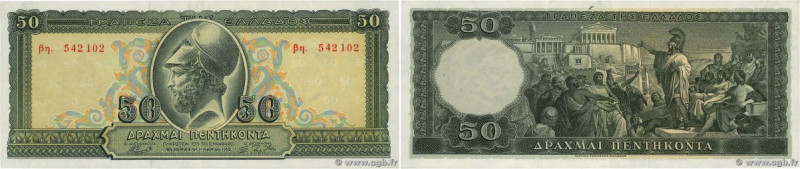 Country : GREECE 
Face Value : 50 Drachmes 
Date : 01 mars 1955 
Period/Province...