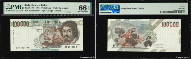 Country : ITALY 
Face Value : 100000 Lires 
Date : 01 septembre 1983 
Period/Pro...