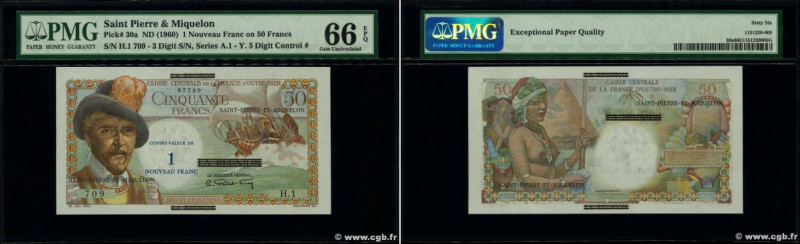 Country : SAINT PIERRE AND MIQUELON 
Face Value : 1 NF sur 50 Francs Belain d'Es...