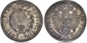 Augsburg. Free City Taler 1635 MS65 NGC, Augsburg mint, KM61, Dav-5035, Forster-254. With the name and titles of Ferdinand II. For all intents and pur...