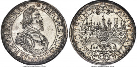 Augsburg. Free City "City View" Taler 1642 MS64 NGC, Augsburg mint, KM77, Dav-5039, Forster-292. With the name and titles of Ferdinand III. Only the s...