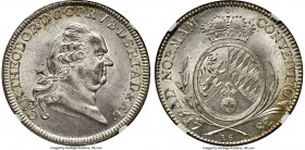Bavaria. Karl Theodor Taler 1782-AS MS66 NGC, Mannheim mint, KM560.3, Dav-1959, Schön-130, Hahn-393. An absolute show-stopper in terms of quality for ...