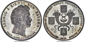 Bavaria. Ludwig I "Commercial Treaty" Taler 1829 MS66 NGC, Munich mint, KM738, Dav-564, AKS-124, Thun-57. Struck to commemorate the commercial treaty ...