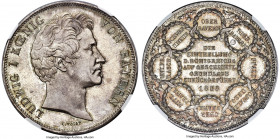 Bavaria. Ludwig I "Reapportionment" 2 Taler 1838 MS66 NGC, Munich mint, KM795, Dav-582, AKS-99, Thun-76. Commemorating the reapportionment of Bavaria,...