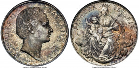 Bavaria. Ludwig II "Madonna" Taler 1867 MS66 NGC, Munich mint, KM877, Dav-611, J-107, Thun-105. A fairly prolific type where even Gem Mint State repre...