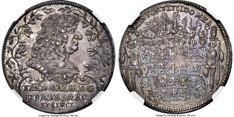 Brandenburg. Friedrich Wilhelm Taler 1679-CS MS66 NGC, Berlin mint, KM490, Dav-6...