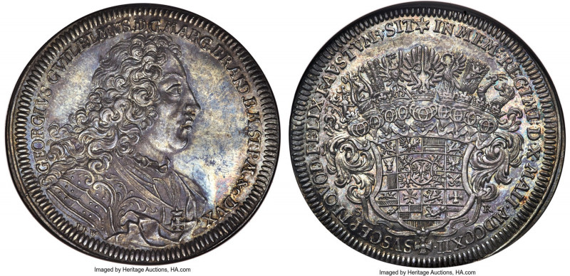 Brandenburg-Bayreuth. Georg Wilhelm Taler 1712 PPW-SR MS64 NGC, Bayreuth mint, K...