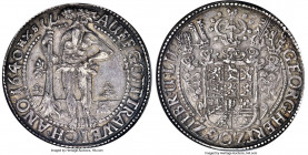 Brunswick-Lüneburg-Calenberg-Hannover. Georg Taler 1640-HS AU55 NGC, Zellerfeld mint, KM22.2, Dav-6508, Welter-1454. Variety with small trees to right...