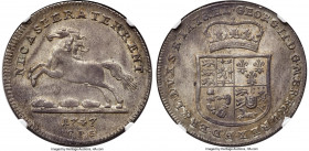 Brunswick-Lüneburg-Calenberg-Hannover. Georg II August Taler 1747-CPS MS63 NGC, Clausthal mint, KM194.1, Dav-2086, Schön-219, Welter-2560. A type poss...