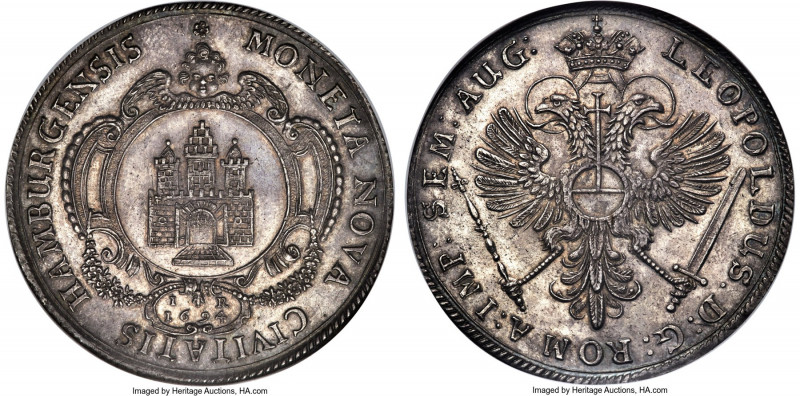 Hamburg. Free City Taler 1694-IR MS63 NGC, Hamburg mint, KM315, Dav-5374, Gaed-5...