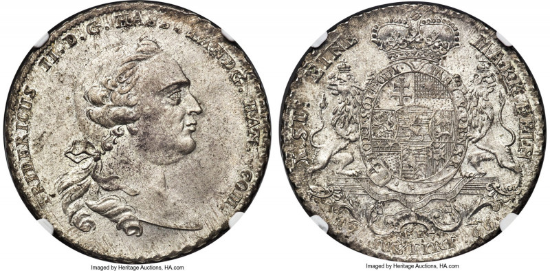 Hesse-Cassel. Friedrich II Taler 1766-FU MS66 NGC, Cassel mint, KM485, Dav-2302,...