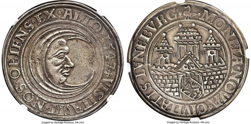 Lüneburg. Free City Taler 1547 AU Details (Reverse Rim Filed) NGC, Lüneburg mint...