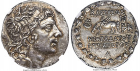 PONTIC KINGDOM. Mithradates VI Eupator the Great (120-63 BC). AR tetradrachm (31mm, 16.68 gm, 12h). NGC Choice AU 4/5 - 3/5, Fine Style. Dated Seleuci...