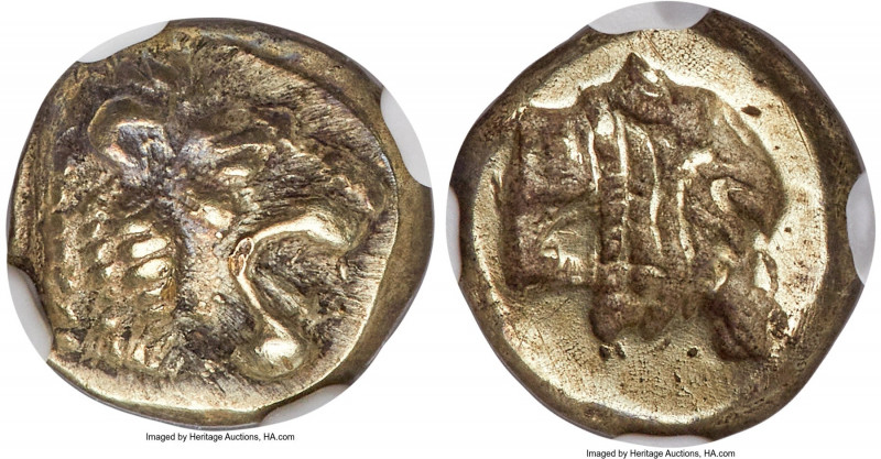 LESBOS. Mytilene. Ca. 521-478 BC. EL sixth-stater or hecte (10mm, 2.56 gm, 5h). ...