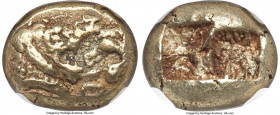LYDIAN KINGDOM. Walwet (ca. 620-560 BC). EL sixth-stater or hecte (10mm, 2.34 gm). NGC XF 5/5 - 5/5. Lydo-Milesian standard, Sardes (?) mint. WALWET (...