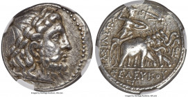 SELEUCID KINGDOM. Seleucus I Nicator (312-281 BC). AR tetradrachm (26mm, 17.07 gm, 8h). NGC XF 5/5 - 4/5. Seleucia II (2nd Workshop), from ca. 296/5 B...