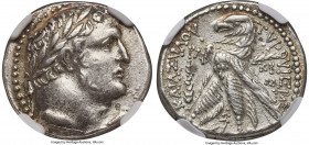 PHOENICIA. Tyre. Ca. 126/5 BC-AD 65/6. AR half-shekel (20mm, 7.15 gm, 1h). NGC Choice XF 5/5 - 3/5, brushed. Dated Civic Year 132 (AD 6/7). Laureate b...