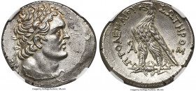 PTOLEMAIC EGYPT. Ptolemy VI Philometer (180-145 BC). AR stater or tetradrachm (29mm, 13.96 gm, 12h). NGC Choice AU 5/5 - 4/5. Uncertain mint in Cyprus...