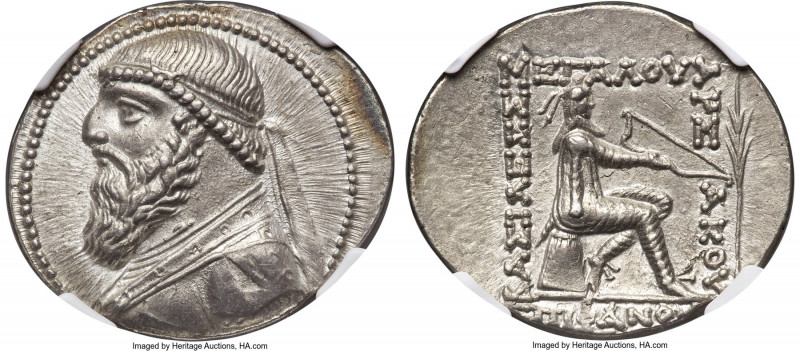 PARTHIAN KINGDOM. Mithradates II (ca. 121-91 BC). AR tetradrachm (30mm, 15.84 gm...