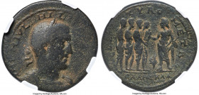 PHOENICIA. Tyre. Philip I (AD 244-249). AE (31mm, 17.43 gm, 1h). NGC Choice Fine 4/5 - 4/5, repatinated. IMP M IVL PHILLIPVS P F AVG, laureate, cuiras...