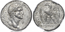 SYRIA. Antioch. Galba (AD 68-69). AR tetradrachm (25mm, 14.77 gm, 1h). NGC AU 4/5 - 5/5, Fine Style. Dated Year 1 or Caesarean Era Year 116 (AD 68). Γ...