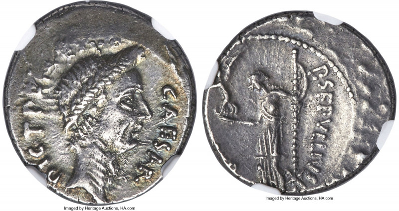 Julius Caesar, as Dictator Perpetuo (February-March 44 BC), with Publius Sepulli...