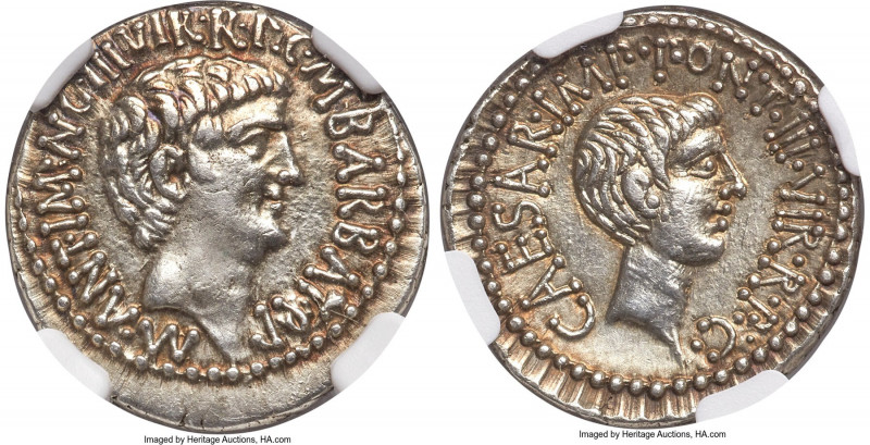 Marc Antony and Octavian, as Imperators and Triumvirs (43-33 BC), with Marcus Ba...