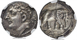 ZEUGITANA. Carthage. Time of Hannibal (213-210 BC). AR half-shekel (18mm, 2.85 gm, 2h). NGC Choice AU 5/5 - 3/5. Second Punic War issue. Carthage or u...