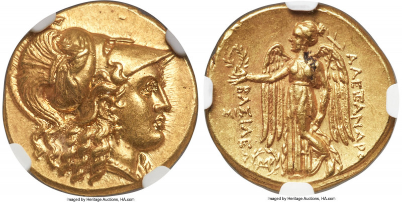 MACEDONIAN KINGDOM. Alexander III the Great (336-323 BC). AV stater (19mm, 8.56 ...