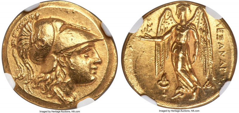 MACEDONIAN KINGDOM. Alexander III the Great (336-323 BC). AV stater (19mm, 8.51 ...