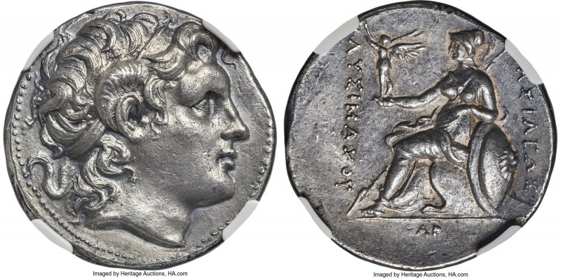 THRACIAN KINGDOM. Lysimachus (305-281 BC). AR tetradrachm (28mm, 17.07 gm, 9h). ...