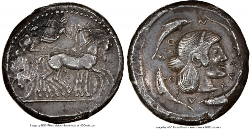 SICILY. Syracuse. Deinomenid Tyranny, Hieron I (ca. 475-470 BC). AR tetradrachm ...