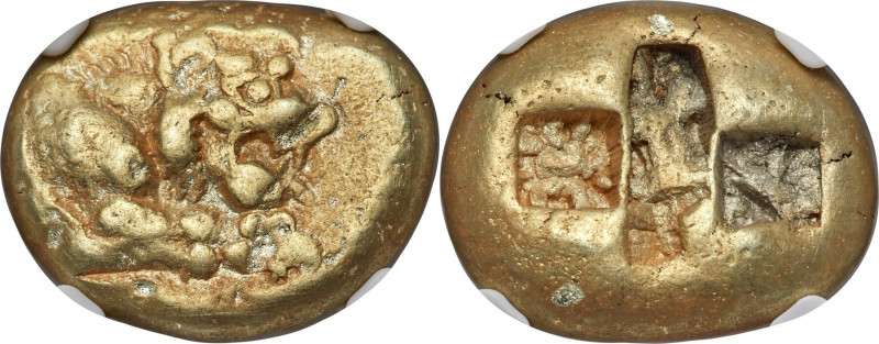 IONIA. Uncertain mint. Ca. 600-550 BC. EL stater (19mm, 14.06 gm.) NGC VF 5/5 - ...