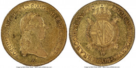 Joseph II gold Ducat 1790/89-A AU55 NGC, Vienna mint, KM1882. A highly unusual overdate and the only instance which has been submitted to NGC. A curio...