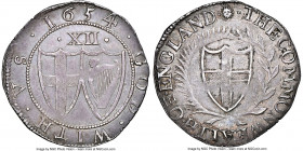 Commonwealth Shilling 1654 AU58 NGC, Tower mint, Sun mm, KM390.1, S-3217, ESC-137 BULL-137 ESC-990, N-2724. 6.06gm. A near Mint State offering whose d...