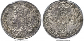 James II Crown 1687 AU58 PCGS, KM463, S-3407, ESC-743. A near Mint State survivor bearing a sound strike, though a bit soft at the center, and free of...