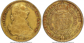 Charles III gold 4 Escudos 1781 Mo-FF AU58 NGC, Mexico City mint, KM142.2, Cal-1819 (prev. Cal-338). A near Mint State specimen with few traces of con...