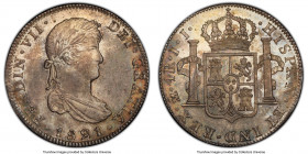 Ferdinand VII 4 Reales 1821 Mo-JJ MS64 PCGS, Mexico City mint, KM102, Cal-1098. From the conditionally scarce final date of this popular series, the p...