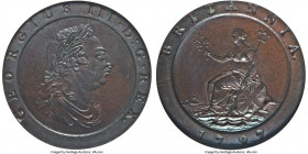 George III "Cartwheel" 2 Pence 1797-SOHO MS64 Brown NGC, Soho mint, KM619, S-3776. A one-year type rarely encountered in this choice state of preserva...