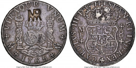 Portuguese Colony Counterstamped 8 Reales ND (1767) XF45 NGC, KM27.2, Gomes-28.10. Displaying MR countermark on a Charles III 8 Reales 1767 M-MF from ...