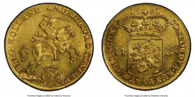 Holland. Provincial gold 14 Gulden (Gold Rider) 1751 MS61 PCGS, Amsterdam mint, KM97, Fr-253. A flashy and definitively struck piece that fields espec...