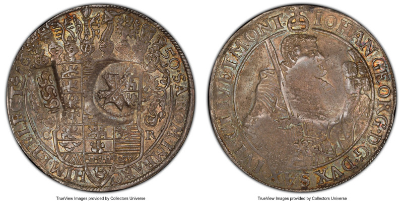 Aleksei Mikhailovich Counterstamped Yefimok (Jefimok) 1655 AU55 PCGS, KM401, cf....