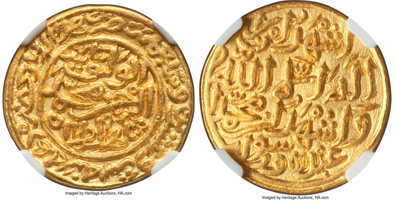 Sultans of Delhi. Muhammad bin Tughluq (AH 725-752 / AD 1325-1351) gold Tanka AH...