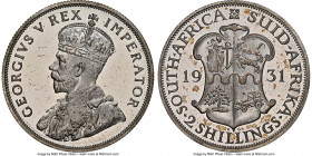 George V Proof 2 Shillings (Florin) 1931 PR65 Cameo NGC, KM22. Exceedingly attractive and fully struck-up for this early Proof issue of South Africa. ...