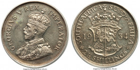 George V Proof 2-1/2 Shillings 1934 PR65 PCGS, KM19.3. Estimated Mintage: 24. Bearing the highest grade awarded to this year by both PCGS and NGC, thi...