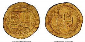 Philip II gold Cob 2 Escudos ND (1566-1598) G-A MS63 PCGS, Granada mint, Cal-814 (prev. Cal-40, where it was the plate coin), Oro Macuquino-11 (this c...