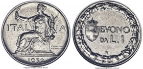 Vittorio Emanuele III Lira 1932-R MS63 NGC, Rome mint, KM62. Mintage: 50. A challenging type often encountered raw, this being one of only two example...