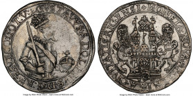 Riga - Swedish Occupation. Gustav II Adolf 1/2 Taler 1629 AU Details (Cleaned) NGC, Riga mint, KM15, AAJ-7 (R). An exceedingly rare emission of Gustav...