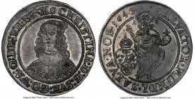 Christina 1/4 Riksdaler 1643 AU58 NGC, KM185. A type seldom encountered certified, represented here at the cusp of Mint State preservation. Though adm...