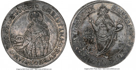 Christina 1/2 Riksdaler 1639 XF45 NGC, KM165. "MDCXXXIX" variety. The only example of this variety on the NGC census, featuring charcoal toning and be...